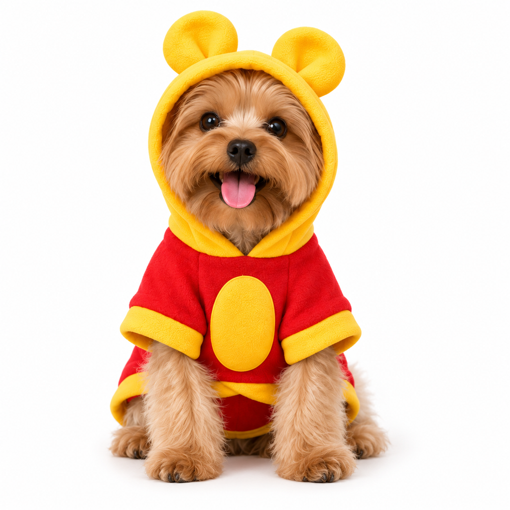 Soft brushed fleece Honey Bear Pullover with a cozy hood